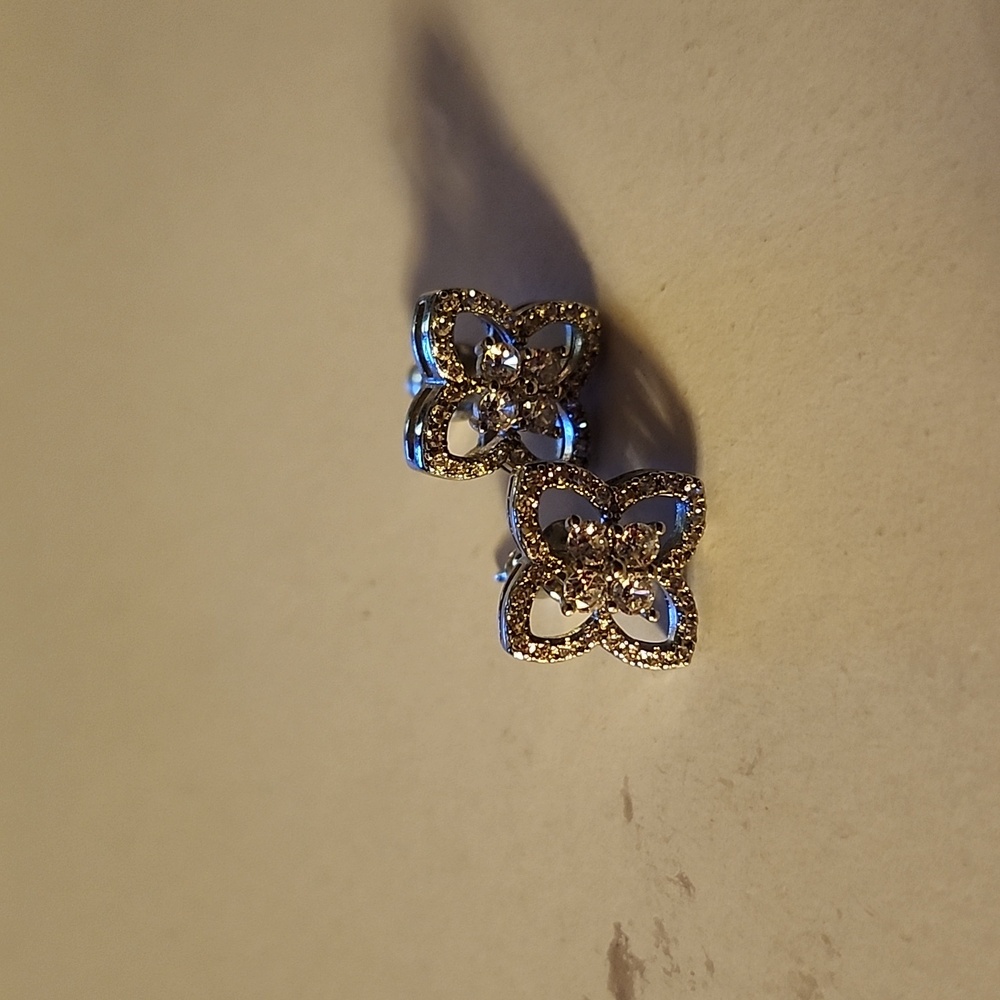 Diamond butterfly earrings